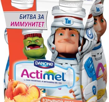 Actimel Kids в ассорт 100гр