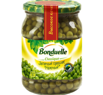 Bonduelle " Зеленый Горошек Нежный" 530г с/б