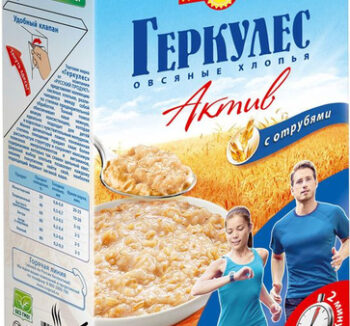 Овсянные хлопья Русский продукт геркулес актив 500гр