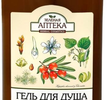 Гель для душа Зеленая аптека Облепиха и липа