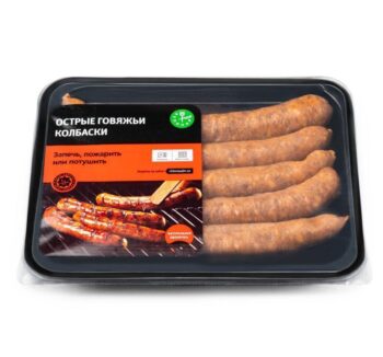 Колбаски Кулинар Острый Говяжье  пикант. 1уп