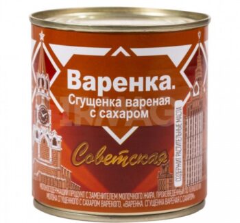 Молоко сгущенное варёнка "Советское" ((370гр)