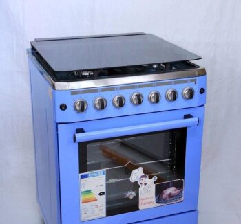 Газовая плита FERRE DM60-4PLB Мраморно-голубой