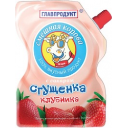 Сгущёнка Главнопродукт Клубника 125гр