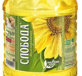масло подсолнечное Слобода 5л