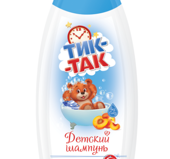 Шампунь ТИК-ТАК для волос с экстрактом персика и пантенолом,вассор 350 мл