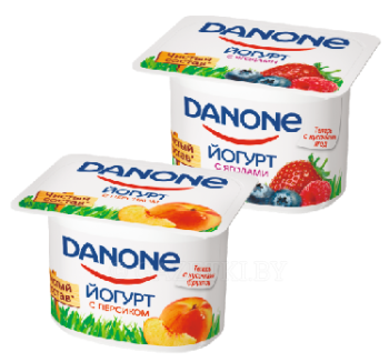 Йогурт Danone в ассорт 120 гр