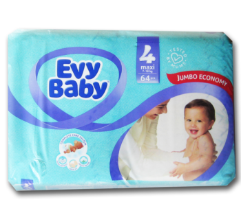 Подгузники Evy Baby Maxi4 7-18 кг 64 шт