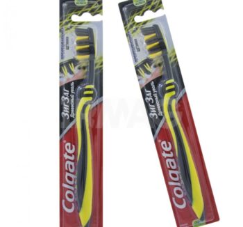Зубная щетка Colgate Зиг-Заг с древесным углем