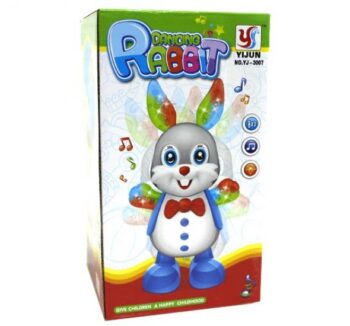 Игрушка YJ-3007 "Зайчик" танцует со светом и звуком в коробке