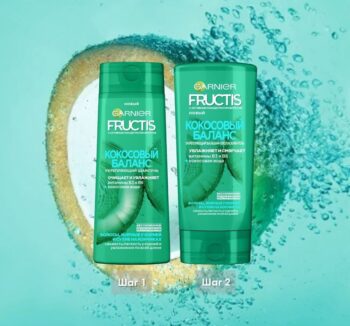 Шампунь для Волос Fructis  кокосовый Баланс  250мл