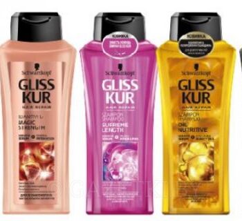 Шампунь для волос Gliss Kur в ассорт 400мл