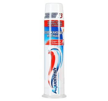 Aquafresh Зубная паста 3+ Освежающе-мятная помпа 100 мл