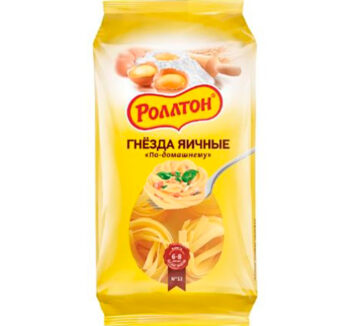 Макароны Роллтон 400г гнёзда яичные по-домашнему.