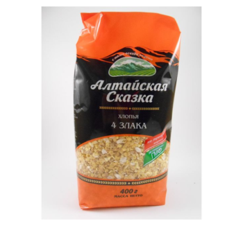 Хлопья Алтайская сказка 4 злака 400гр