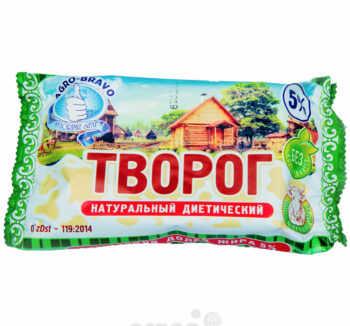 Творог Agra Bravo из коровьего молока 5% 200гр