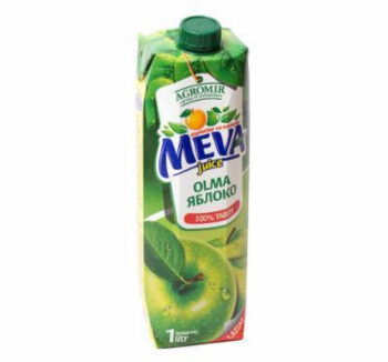 Сок Meva Juice Яблочный осветлённый 1л