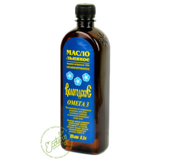 МАСЛО ЛЬНЯНОЕ, "ВОЛОГОДСКОЕ", КОМПАС ЗДОРОВЬЯ, 500 Г