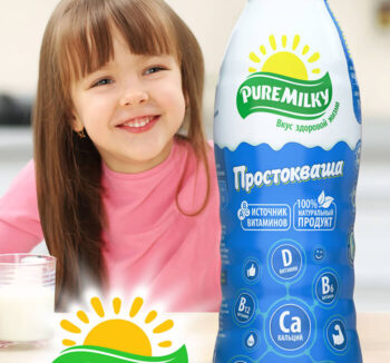 Молочные изделия Pure Milky Простокваша 1% 500гр(пэт-бут)
