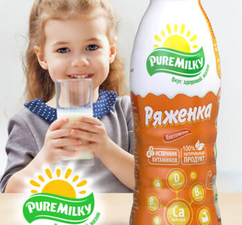 Pure Milky Ряженка 4% 500гр (пэт-бут)