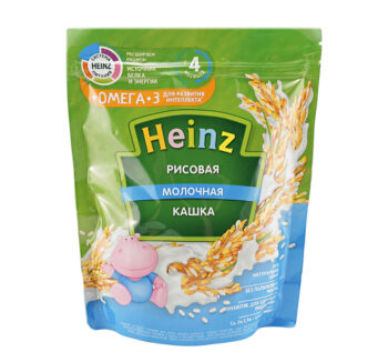 Каша Heinz рисовая молочная с 4 месяцев