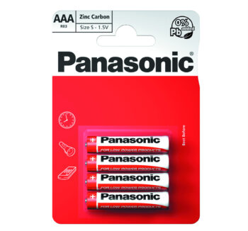 Батарейки Panasonic AAA R03  комплект 4 шт 1.5 в
