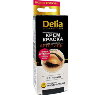 Крем Краска для бровей Delia 1.0 чёрная