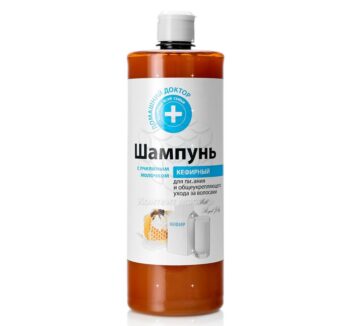 ШАМПУНЬ ДОМАШНИЙ ДОКТОР ДЛЯ ПИТАНИЯ И ОБЩЕУКРЕПЛЯЮЩЕГО УХОДА ЗА ВОЛОСАМИ , КЕФИРНЫЙ С ПЧЕЛИНЫМ МОЛОЧКОМ 1000МЛ