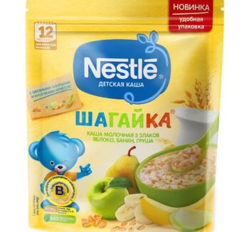 Каша Nestle Шагайка (ябл, Банан,Груша)200гр