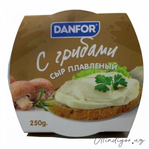 Сыр плавленый Danfor (Ruzmetov) с грибами 250гр