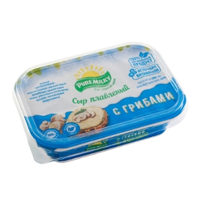 Молочный изделия Плавленный Сыр С Грибами Pure Milky  200гр
