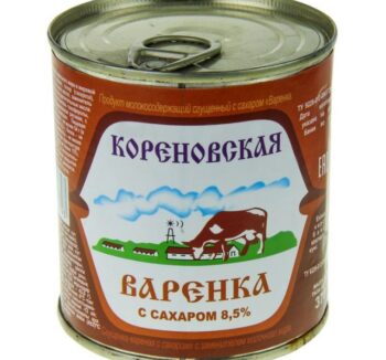 Вареное сгущенное молоко Кореновская 8.5% 370гр