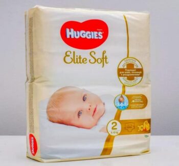 Huggies подгузники Elite Soft 2 (4-6 кг) 82 шт