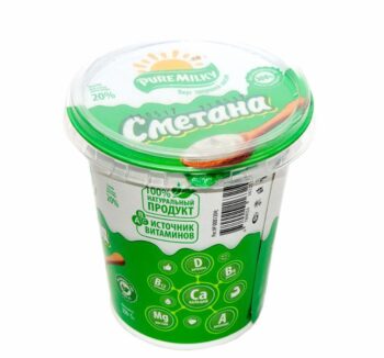 Молочный продукт Pure Milky Сметана 20% 350гр