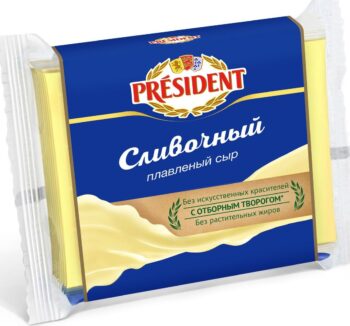 Плавленный сыр Ломтевой President в ассортименте 150гр