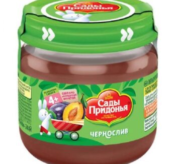 Пюре детское Сады придонья в ассортименте 80гр