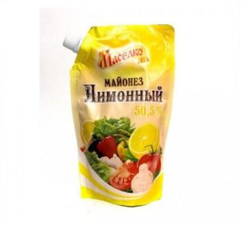 Майонез Маселко Лимонный 50.5% 380гр