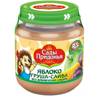 Пюре детское Сады придонья в ассортименте 120гр