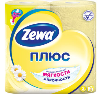 Туалетная бумага Zewa плюс 4шт