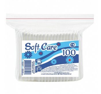 Ватные палочки Soft Care 100шт