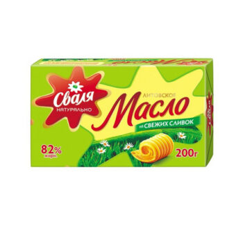 Масло сливочное Сваля Литовское 82% 200гр