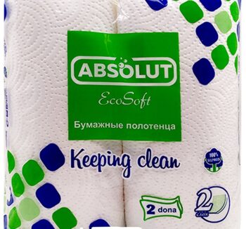 Полотенце бумажные "Absolut" 2 слоя 2 рул