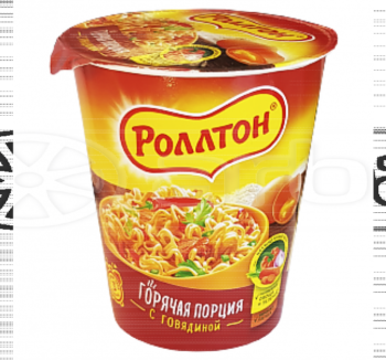 Лапша Роллтон С Говядиной (70гр)