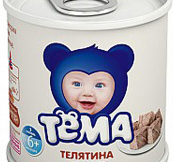 Детское питание Тёма Телятина 100гр