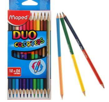 цветные карандаши maped 12шт 24цв