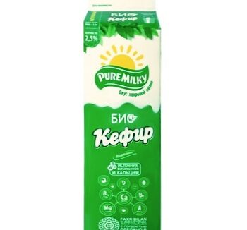 Био Кефир Pure Milky 2.5% 0,9л (пюр-пак)