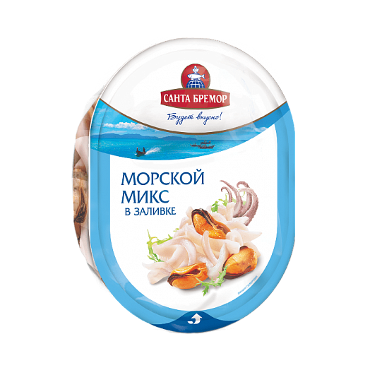 Коктейль из морепродуктов в заливке «Морской микс»200гр