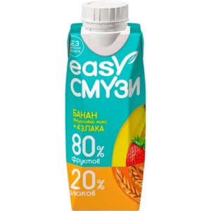 Коктейль из фруктов Easy Смузи в ассортименте 250мл