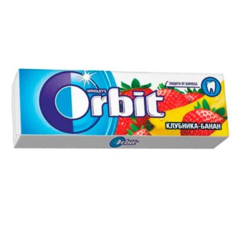 Жевательная резинка Orbit  клубника, банан13, 6гр