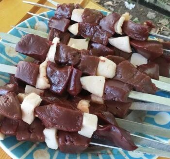 Шашлык из Говяжий Печени